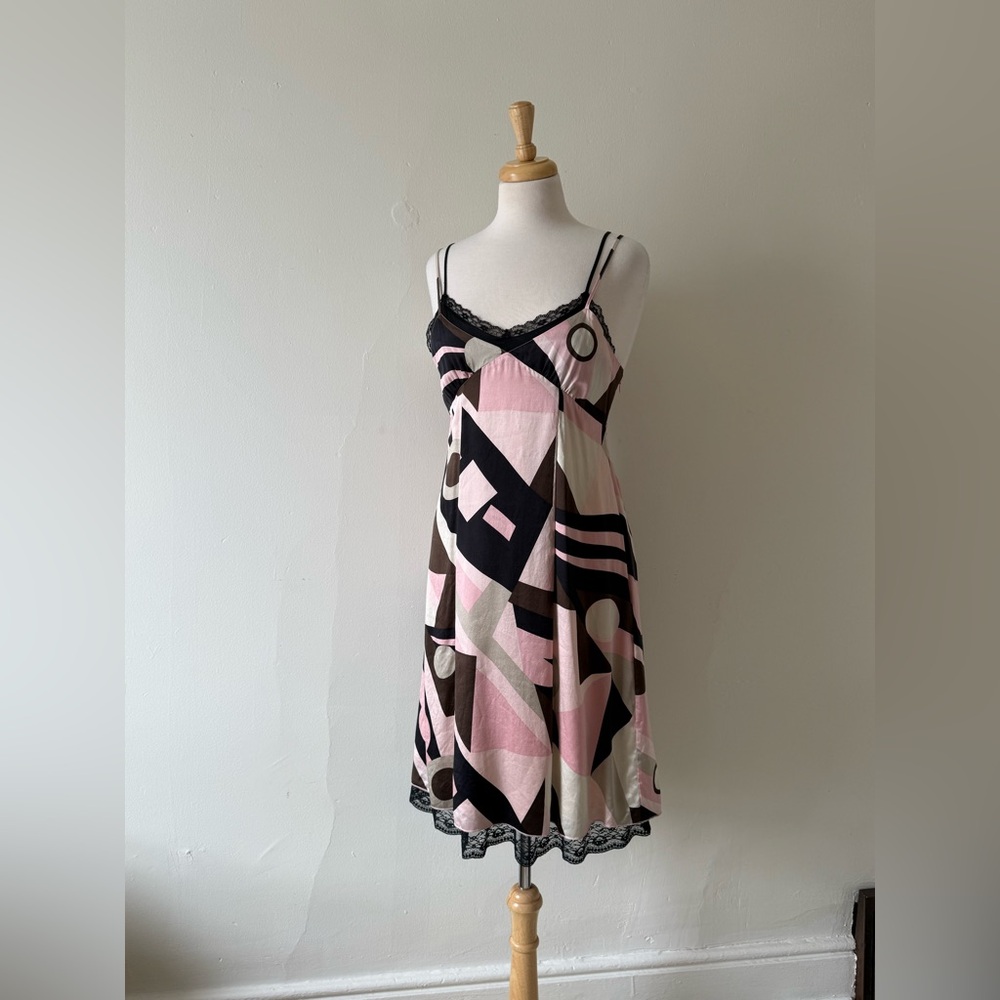Vintage 90s Y2K Silk Slip Dress | Kenzi 100% Silk Layered Mini Dress (Size 8)